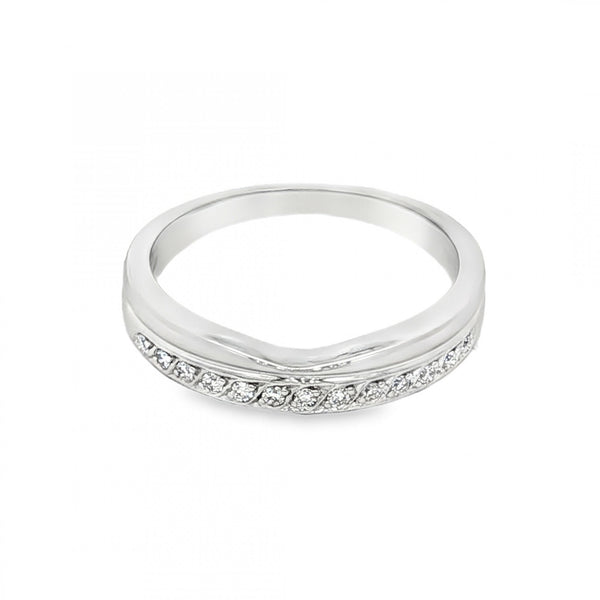 9ct Yellow Gold Diamond Enhancer Ring - Size L - 0.13ct