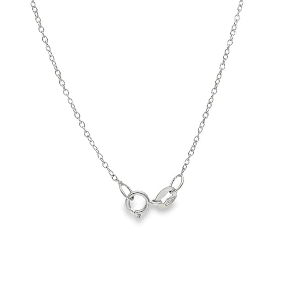 0.50ct White Gold Round-Cut Diamond Pendant & Chain - D/E/VS1