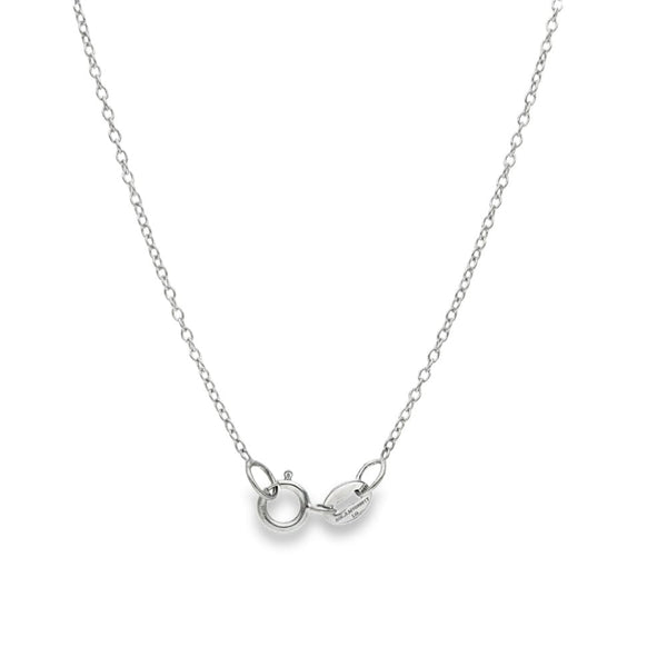 0.50ct White Gold Princess Diamond Pendant & Chain - D/E/VS1