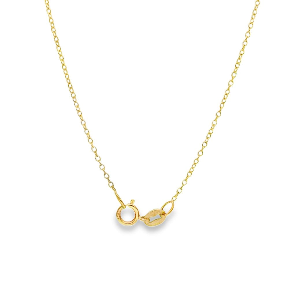 1.00ct Yellow Gold Oval-Cut Diamond Pendant & Chain - D/E/VS1
