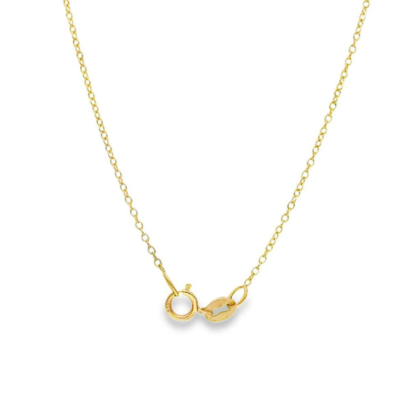 1.00ct Yellow Gold Oval-Cut Diamond Pendant & Chain - D/E/VS1