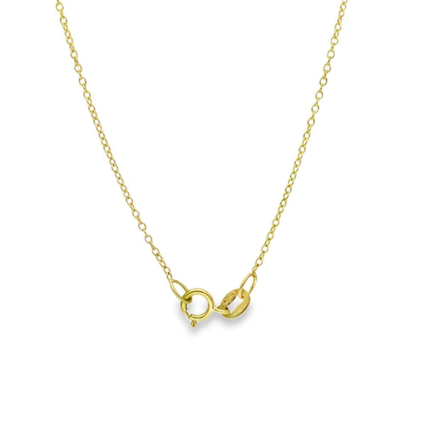 1.00ct Yellow Gold Round-Cut Diamond Pendant & Chain - D/E/VS1