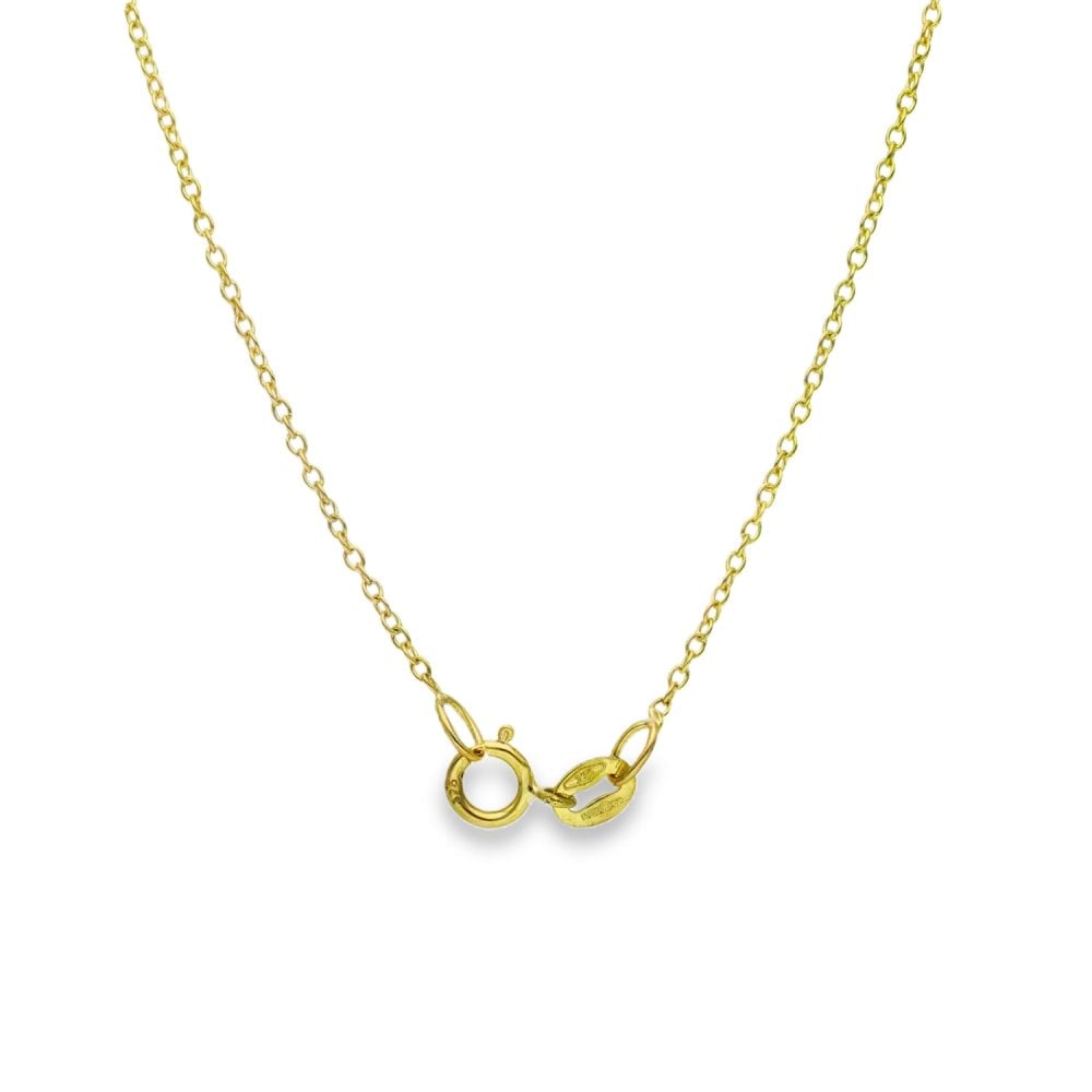 1.00ct Yellow Gold Princess Diamond Pendant & Chain - D/E/VS1