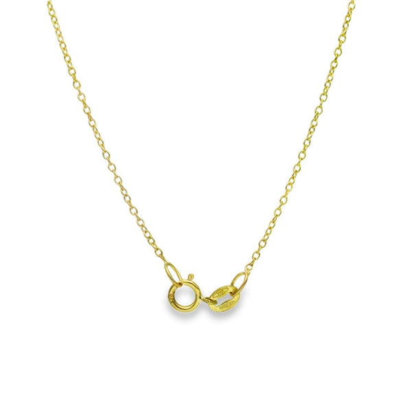 1.00ct Yellow Gold Princess Diamond Pendant & Chain - D/E/VS1