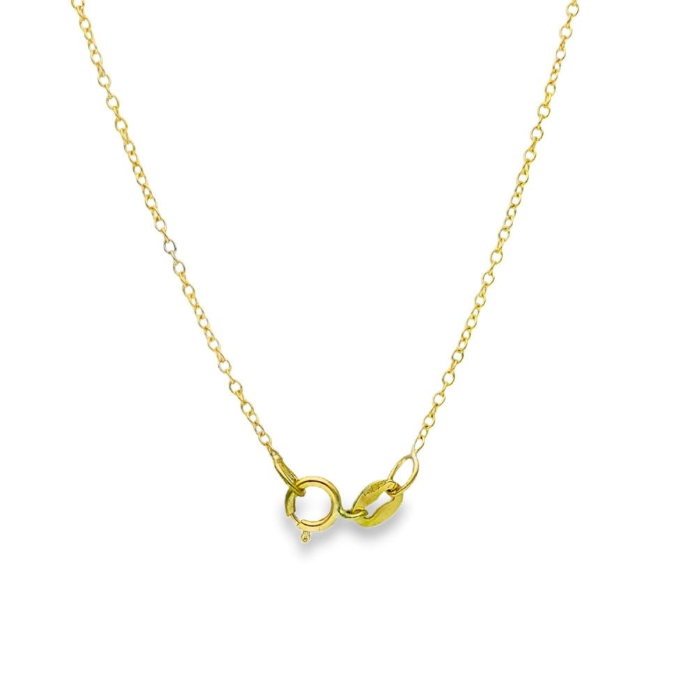 1.00ct Yellow Gold Pear-Cut Diamond Pendant & Chain - D/E/VS1