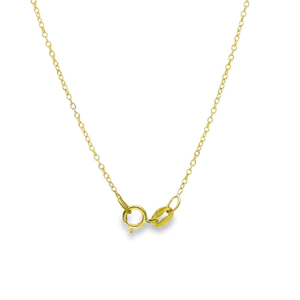 1.00ct Yellow Gold Pear-Cut Diamond Pendant & Chain - D/E/VS1