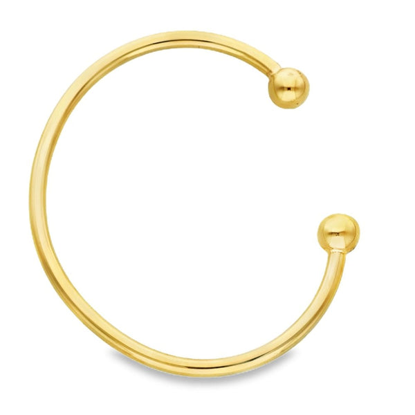 9ct Yellow Gold Torque Bangle - 19.5cm - 30.9g