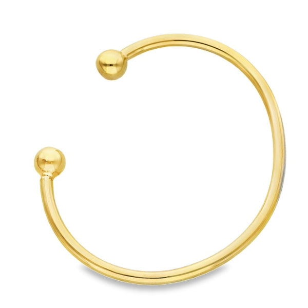 9ct Yellow Gold Torque Bangle - 19.5cm - 30.9g