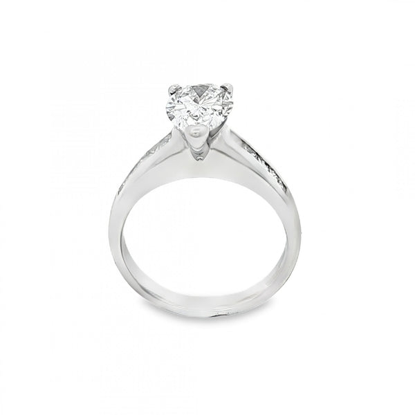 950 Platinum Pear-Cut Engagement Ring - Size I½ - 1.60ct