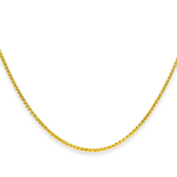 9ct Yellow Gold Fine Spiga Chain - 20" - 2.6g