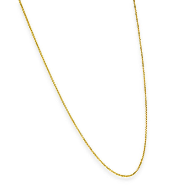 9ct Yellow Gold Fine Spiga Chain - 20" - 2.6g