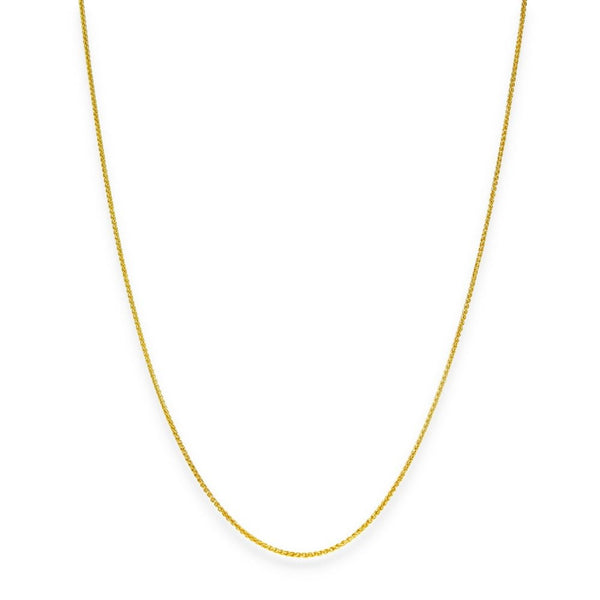9ct Yellow Gold Fine Spiga Chain - 20" - 2.6g
