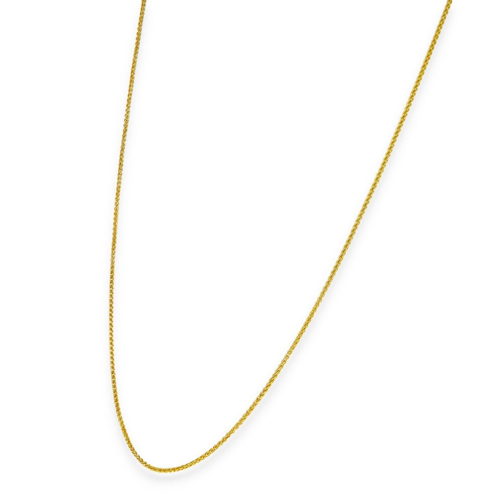 9ct Yellow Gold Fine Spiga Chain - 20" - 2.6g
