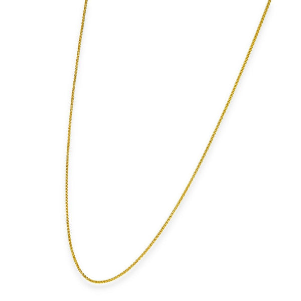 9ct Yellow Gold Fine Spiga Chain - 20" - 2.6g
