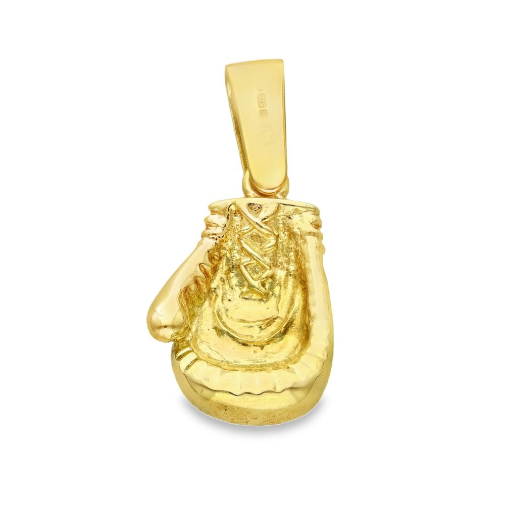 9ct Yellow Gold Boxing Glove Pendant - 15x22x7mm - 8.8g