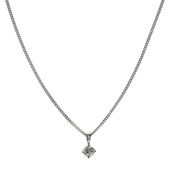 18ct White Gold Diamond Pendant & Necklace - 20" - 0.45ct