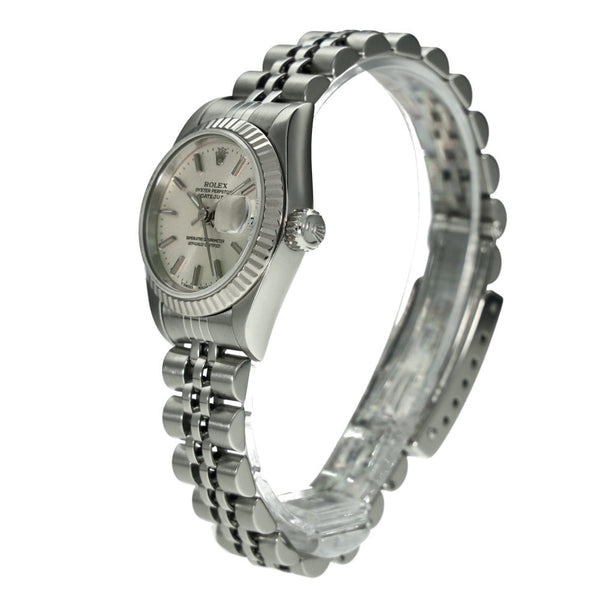 Lady-Datejust 69174 – Silver Baton Dial – 1996
