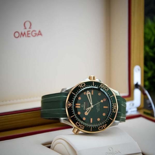 Seamaster 210.92.42.20.10.001 – Titanium & Rose Gold –Green Dial