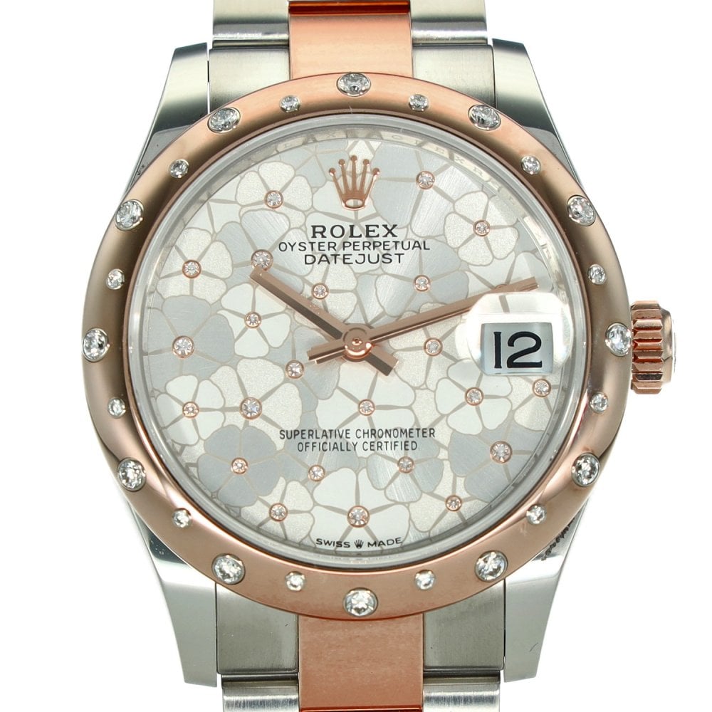 Datejust 278341RBR – Silver Floral Diamond Dial – 2022