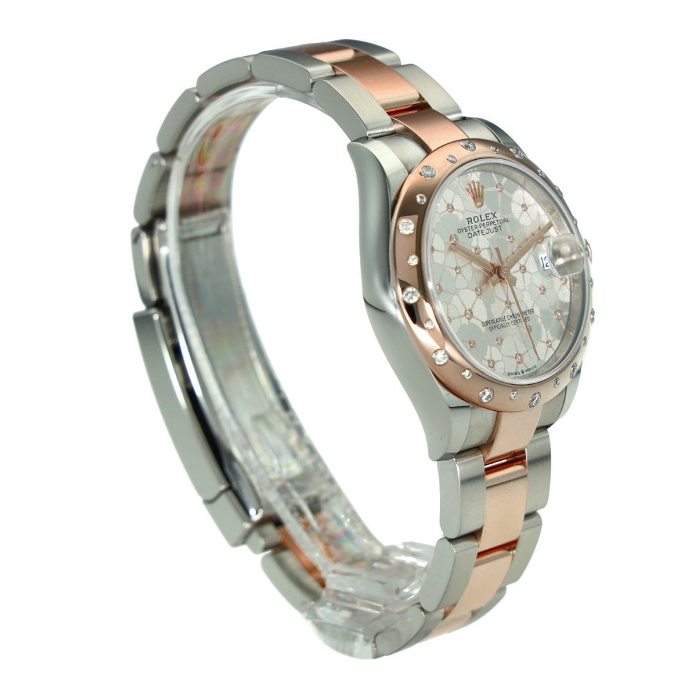 Datejust 278341RBR – Silver Floral Diamond Dial – 2022