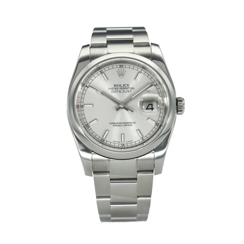 Datejust 116200 – Silver Baton Dial – 2014