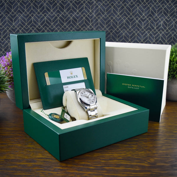 Datejust 116200 – Silver Baton Dial – 2014