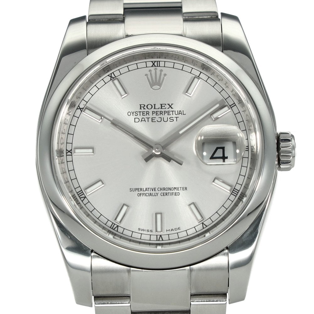 Datejust 116200 – Silver Baton Dial – 2014