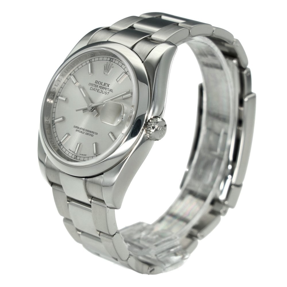 Datejust 116200 – Silver Baton Dial – 2014