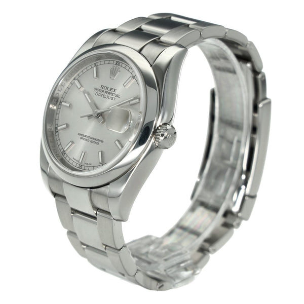 Datejust 116200 – Silver Baton Dial – 2014