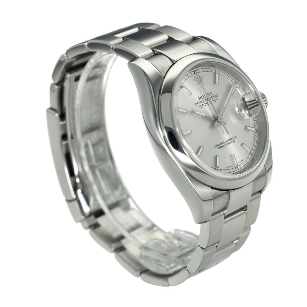 Datejust 116200 – Silver Baton Dial – 2014