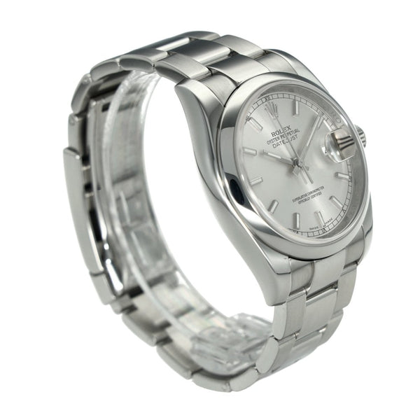 Datejust 116200 – Silver Baton Dial – 2014