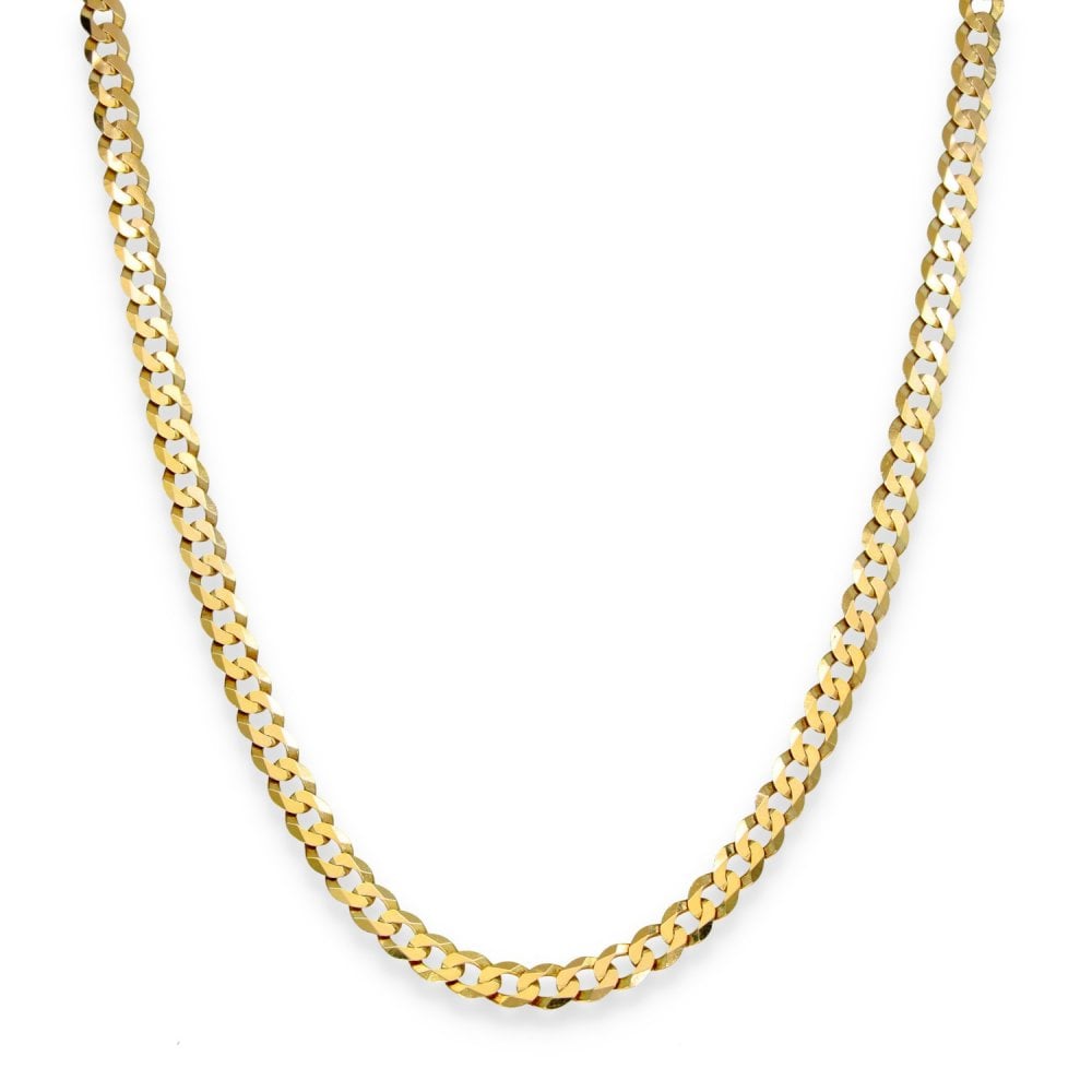 9ct Yellow Gold Curb Chain - 20" - 7.5g