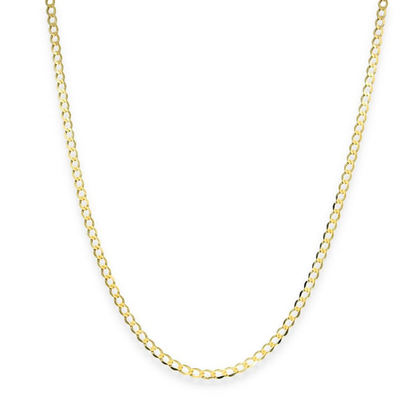 9ct Yellow Gold Fine Curb Chain - 18" - 2.9g