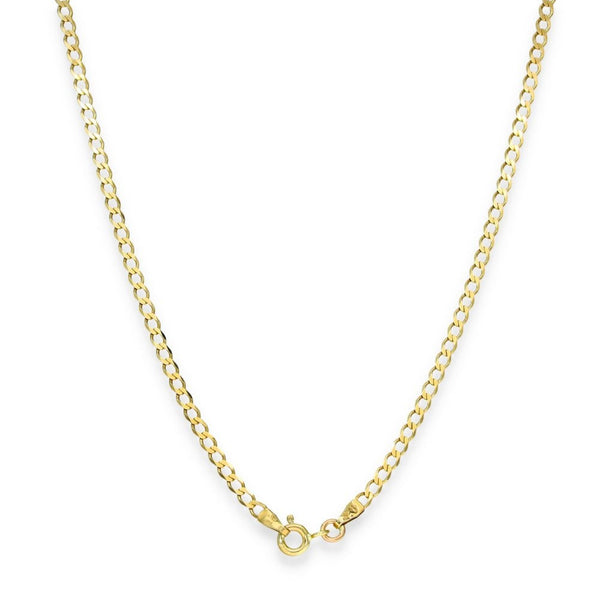 9ct Yellow Gold Fine Curb Chain - 18" - 2.9g