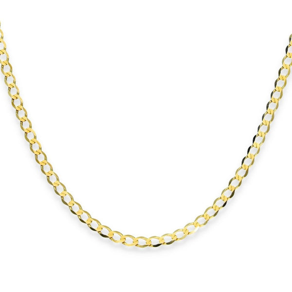 9ct Yellow Gold Fine Curb Chain - 18" - 2.9g