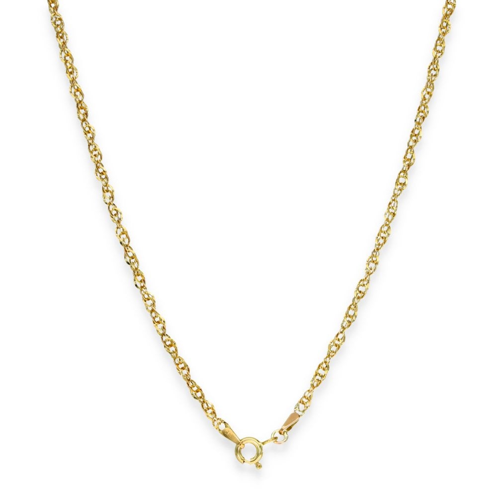 9ct Yellow Gold Crucifix Pendant & Necklace - 24" - 6.3g