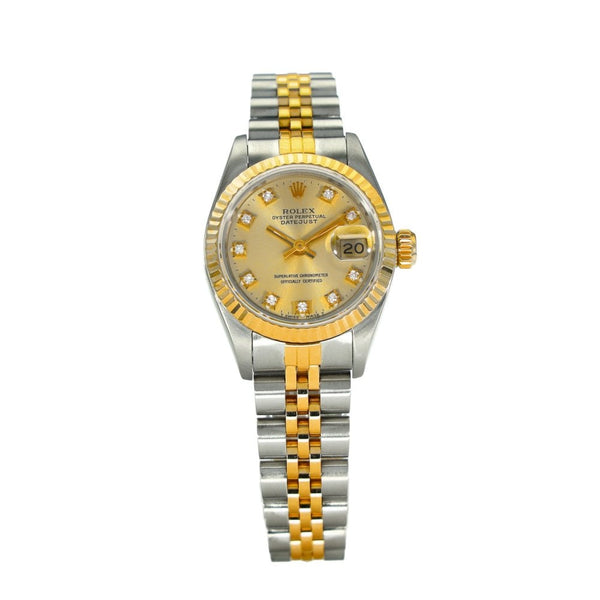 Lady-Datejust 69173 – Champagne Diamond Dial – 1989