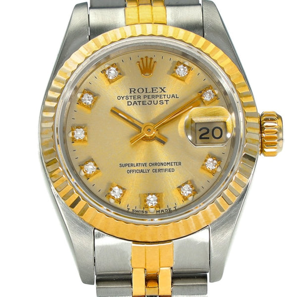 Lady-Datejust 69173 – Champagne Diamond Dial – 1989