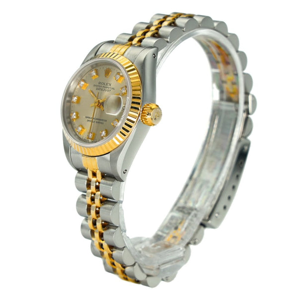 Lady-Datejust 69173 – Champagne Diamond Dial – 1989