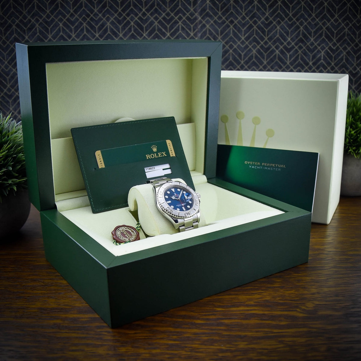 Yacht-Master 116622 – Blue Dial – Platinum Bezel – 2013