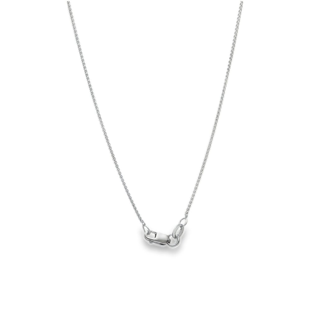 18ct White Gold Diamond Leaf Pendant & Earrings Set -18" -2.47ct