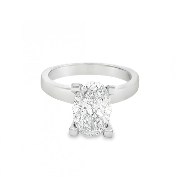 2.12ct Platinum Certified Diamond Engagement Ring - E/VVS2