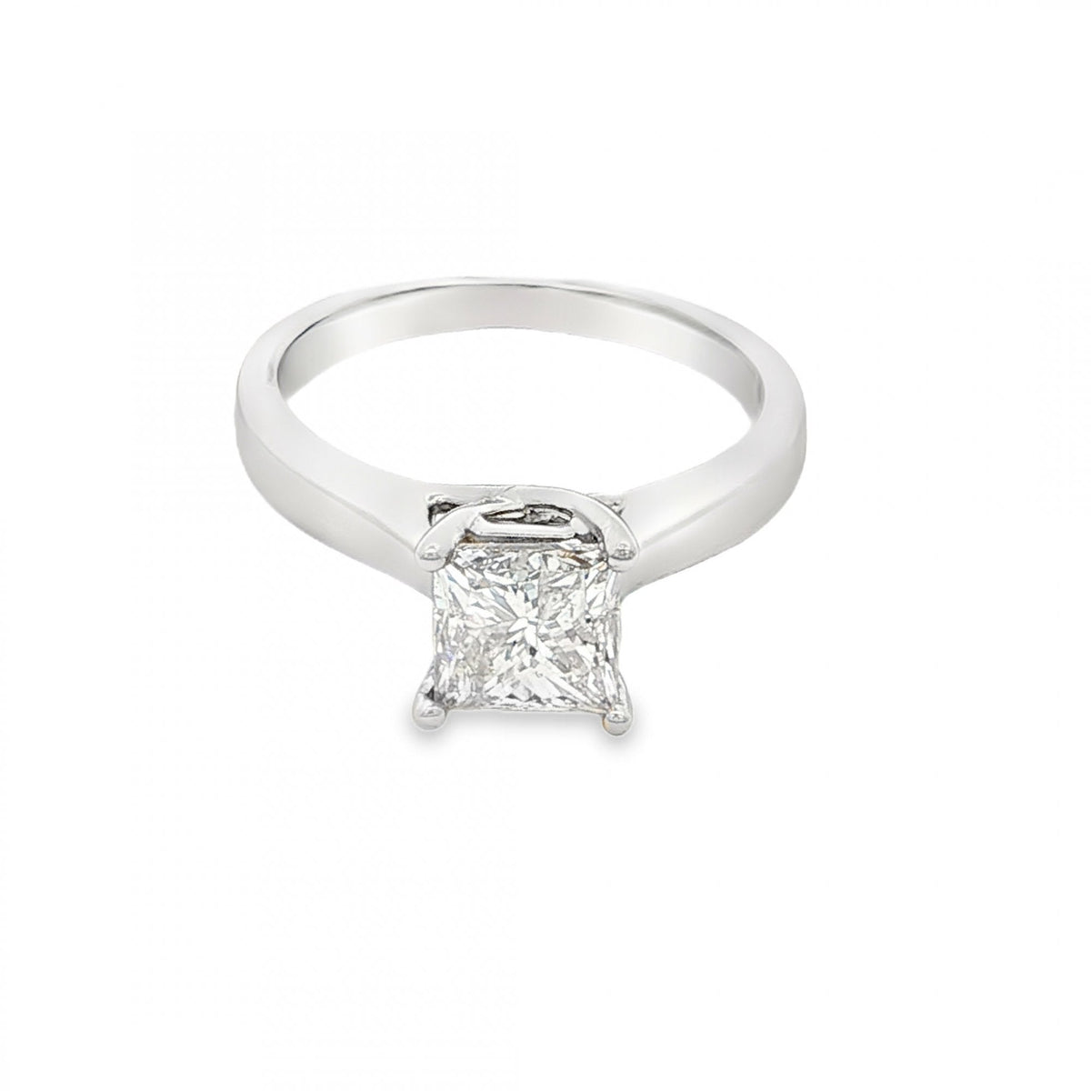 950 Platinum Princess-Cut Solitaire Engagement Ring - 1.58ct