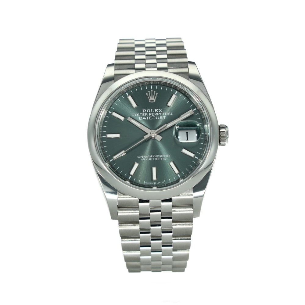 Datejust 126200 – Green Dial – Jubilee Bracelet – 2025