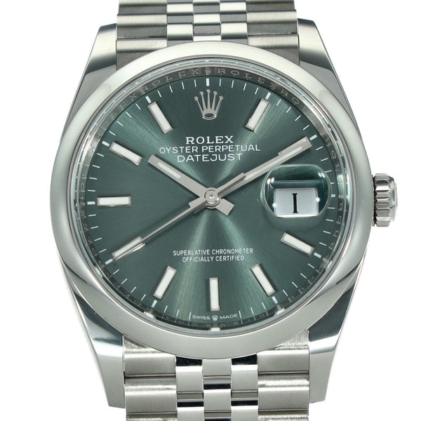 Datejust 126200 – Green Dial – Jubilee Bracelet – 2025