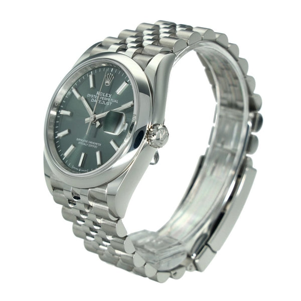 Datejust 126200 – Green Dial – Jubilee Bracelet – 2025
