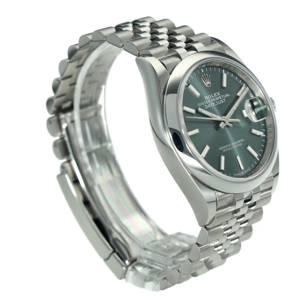Datejust 126200 – Green Dial – Jubilee Bracelet – 2025