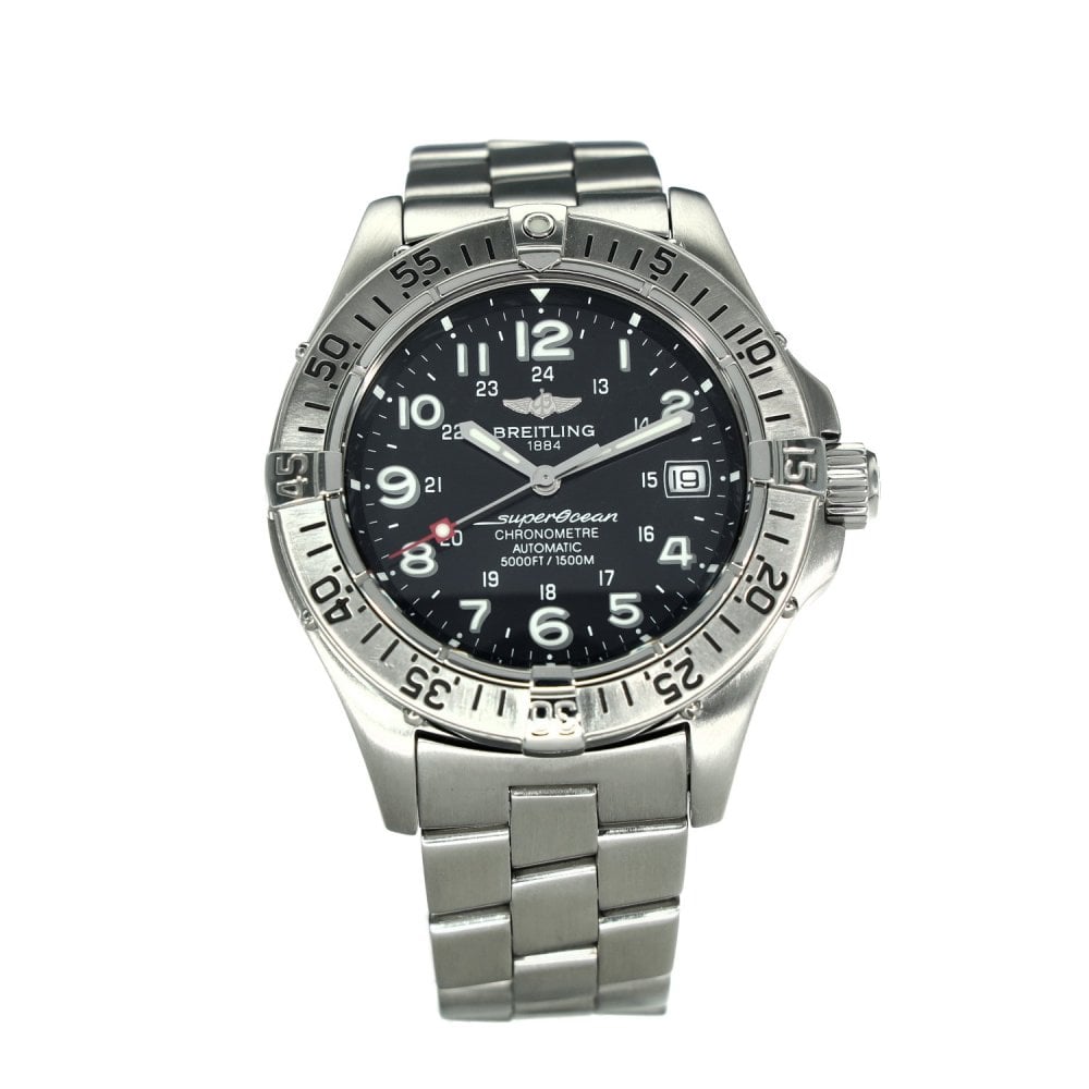 Superocean A17360 – Black Dial – Steel Bracelet – 2006
