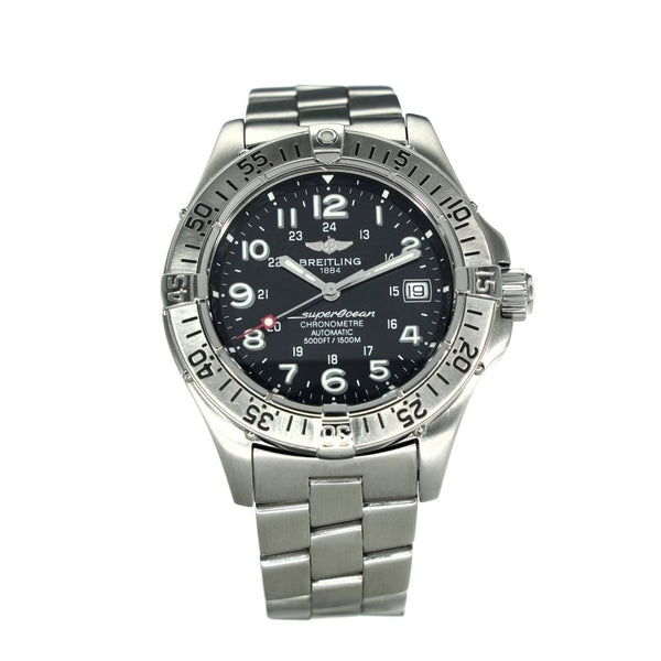 Superocean A17360 – Black Dial – Steel Bracelet – 2006