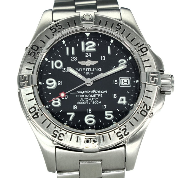 Superocean A17360 – Black Dial – Steel Bracelet – 2006